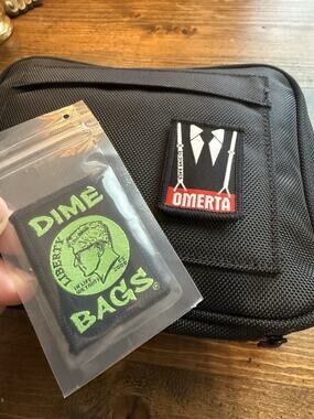 Dime Bags x OMERTÀ - 7” Black “The Boss” Padded Protective Smell-Proof Pouch NWT